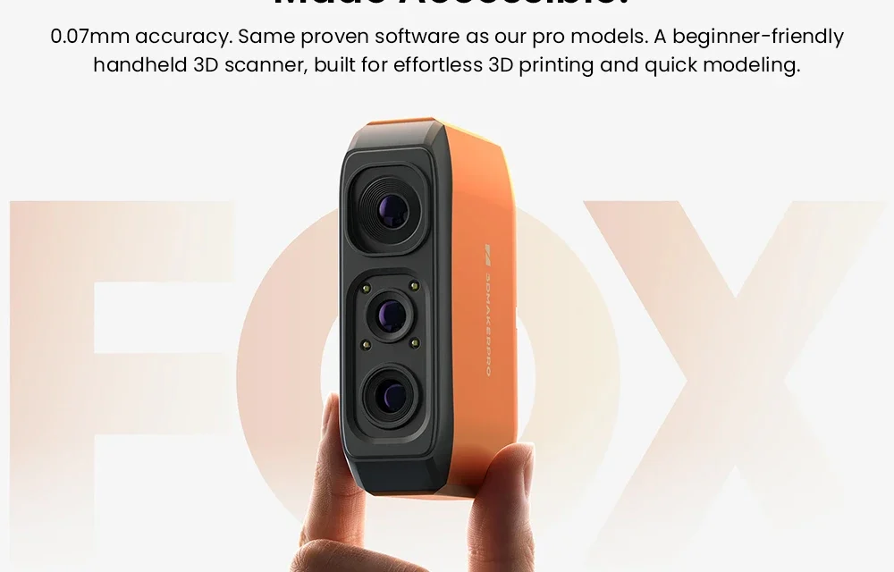 3DMakerpro Fox 3D szkenner: zsebedből a precíz modellezés