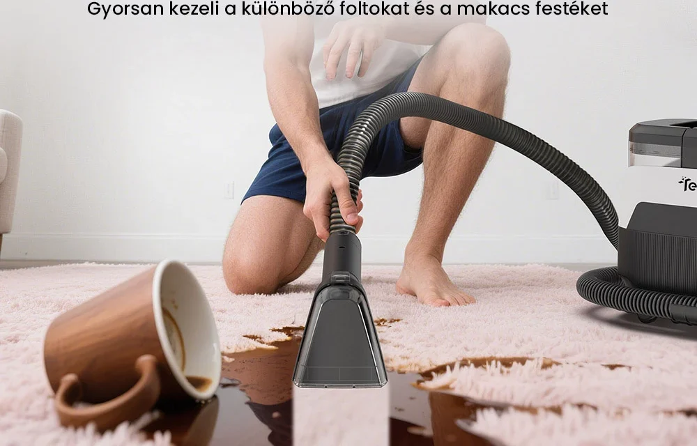 Teendow C6 MAX: Olcsó 3 az 1-ben kárpit- és szőnyegtisztító a tesztvárosban