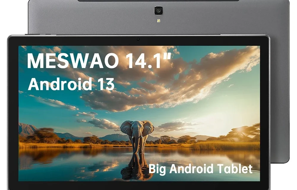 MESWAO B1 tablet: 14.1 hüvelykes Full HD kijelző és 10000 mAh akku a tesztvárosban