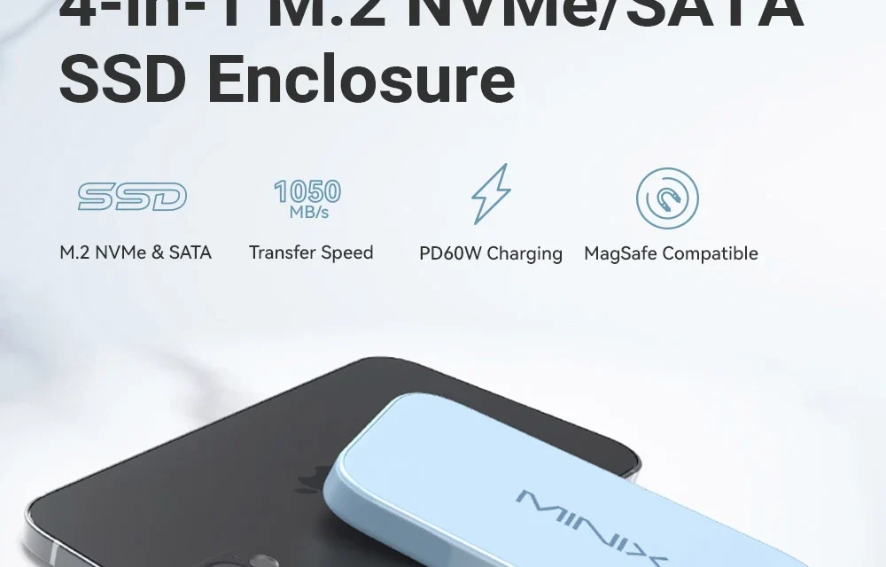 MINIX MSE01 SSD ház: Villámgyors adatátvitel, megbízható tárolás, egyszerű használat