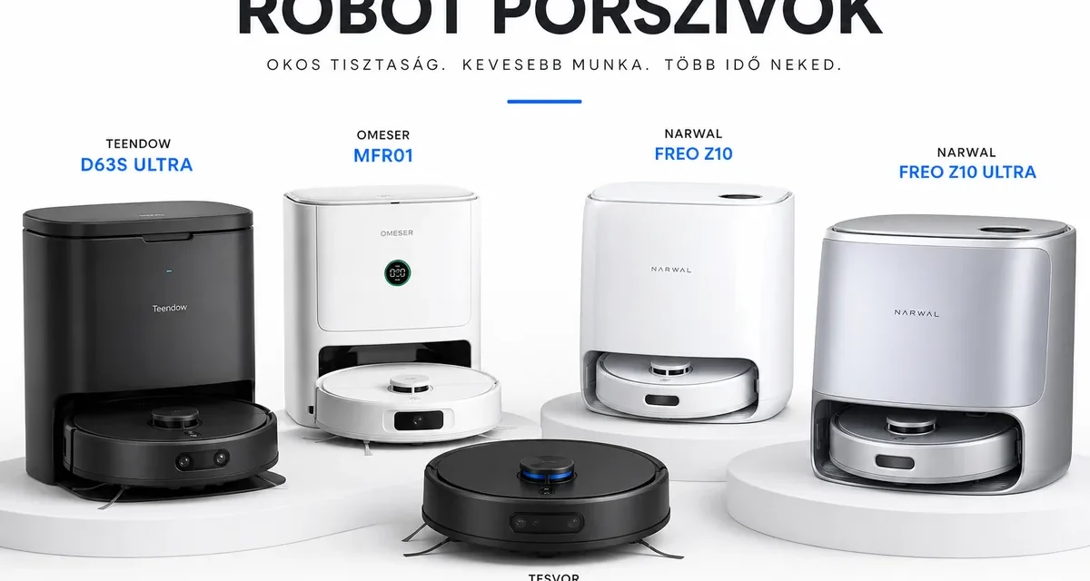 A legjobb robotporszívók 2026-ra: 5 tipp a tesztvárosból