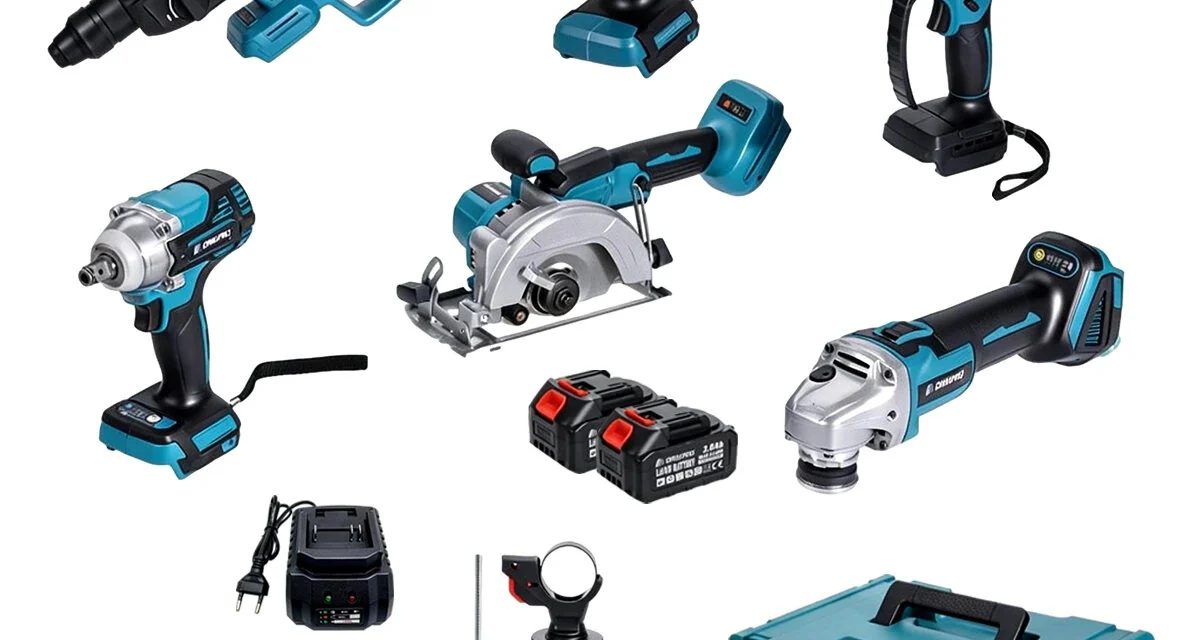 Drillpro 6 az 1-ben szerszámkészlet: Makita 18V akkus műhely mindennapi használatra