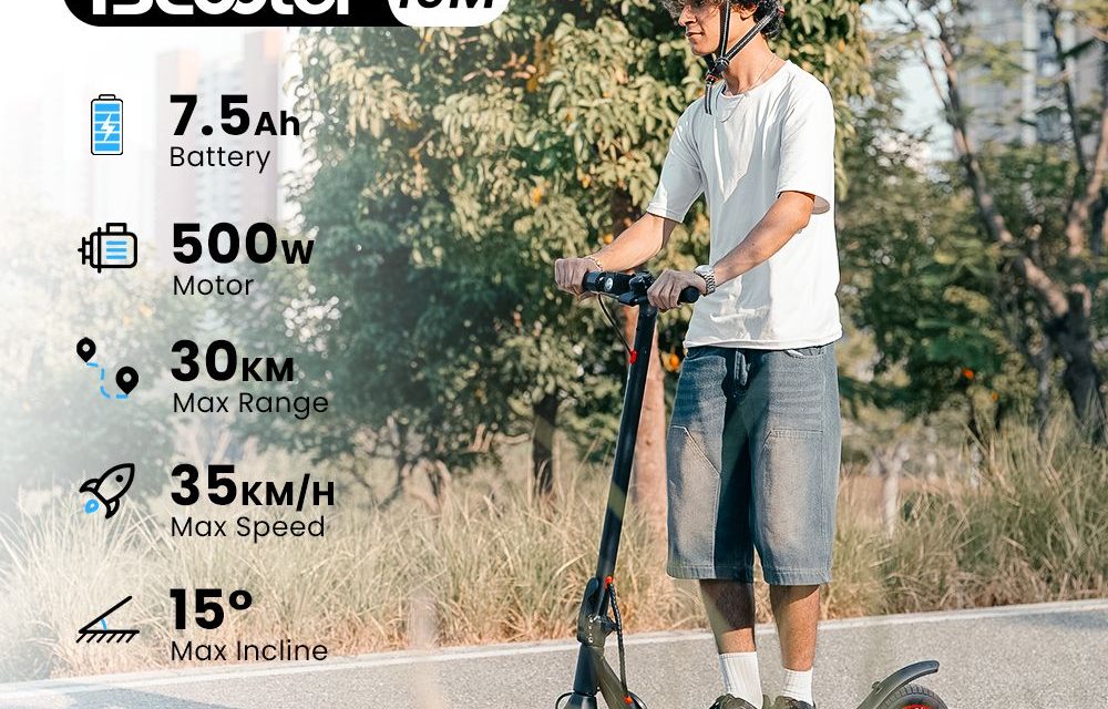 iScooter i9M: 500W-os motorral és 30 km hatótávval érkezik az új roller