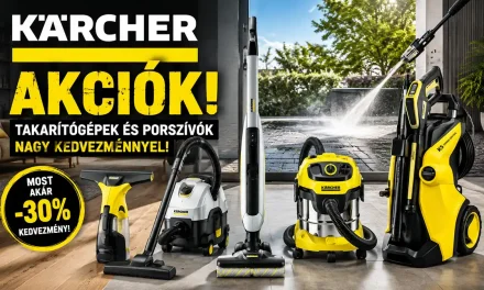 Kärcher gépek május végéig kedvezményes áron a Tesztvároson