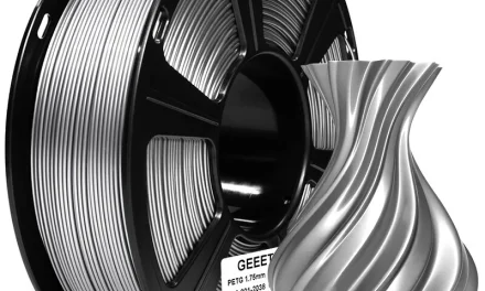 Geeetech fém PETG filament: fémes felület 3D nyomtatóval