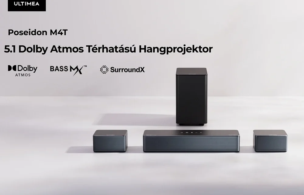 Ultimea Poseidon M4T 5.1 soundbar: Dolby Atmos élmény a nappaliban