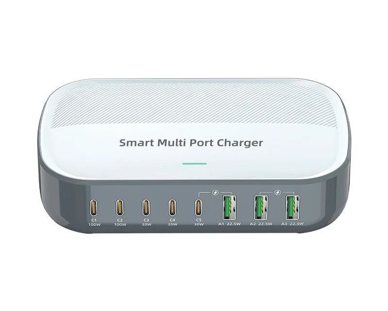 Bakeey WLX-F8C 200W 8-Port USB PD töltő: Okos energiaelosztás minden eszközhöz