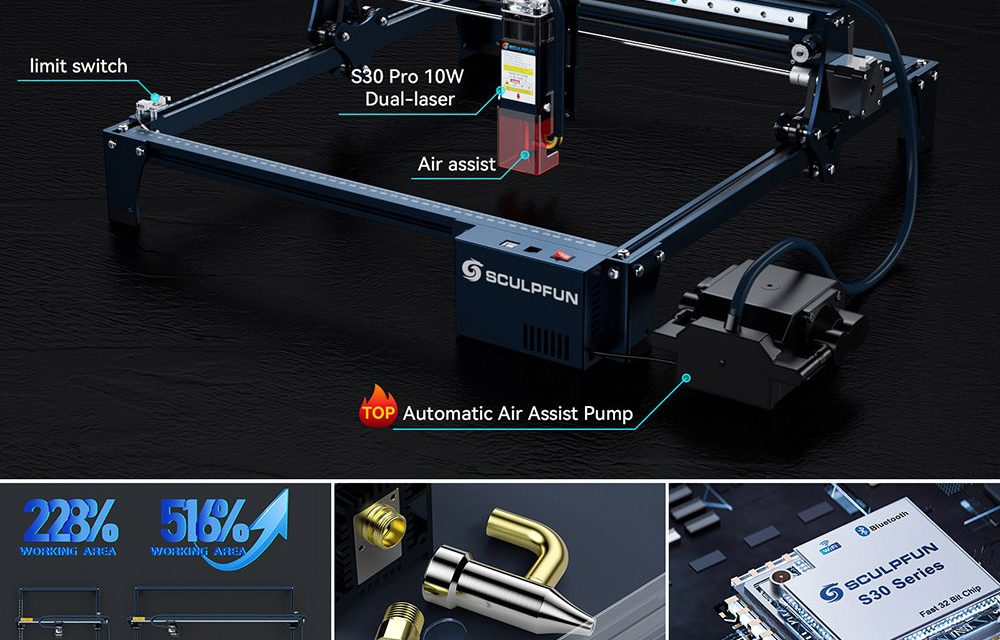 SCULPFUN S30 Pro Max 20W lézergravírozó: Öt érv mellette, amiért megéri