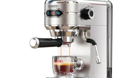 HiBREW H11 félautomata eszpresszógép 19 bar nyomással, gyors felmelegedéssel, 31 455 Ft-ért