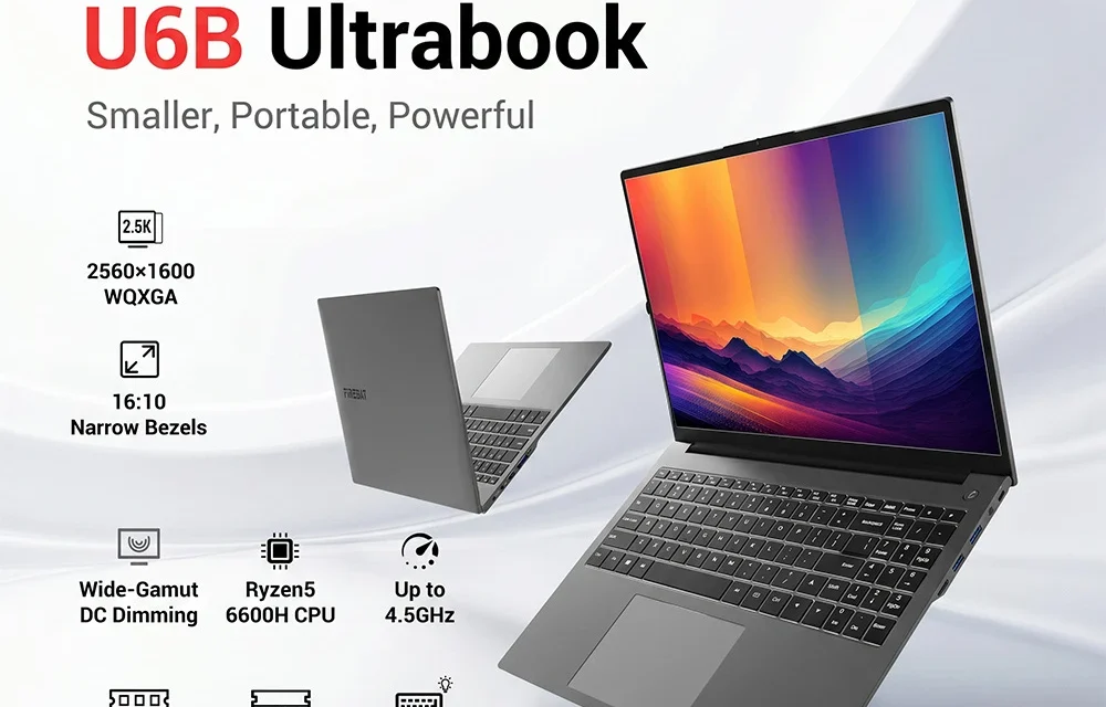 FIREBAT U6B laptop: 16 hüvelykes, 120 Hz-es kijelzővel a hatékony munkáért