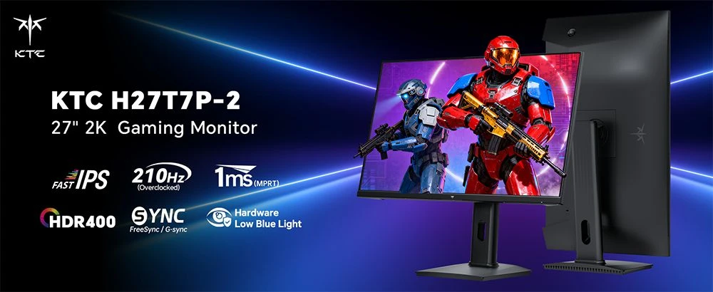 KTC H27T7P-2 gamer monitor: 210 Hz, 1 ms, 2K felbontás a tesztpadon