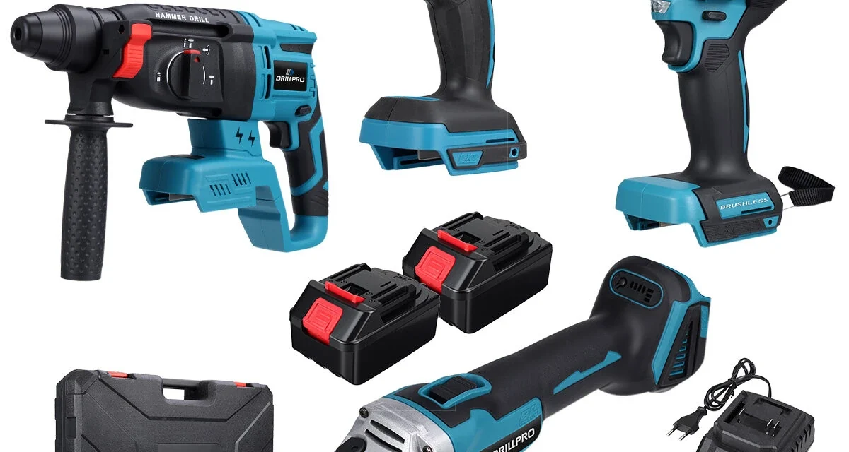 A jövő műhelye: Drillpro 4 az 1-ben szerszámkészlet kefementes technológiával