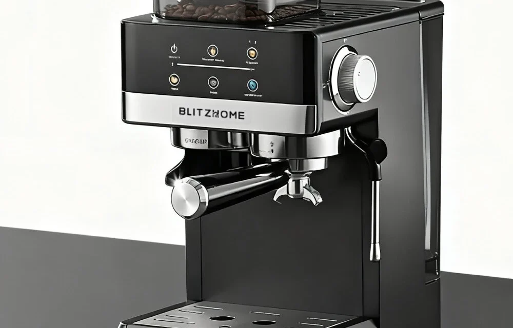 BlitzHome BH-6-CD: Félautomata eszpresszógép beépített őrlővel a kávérajongóknak