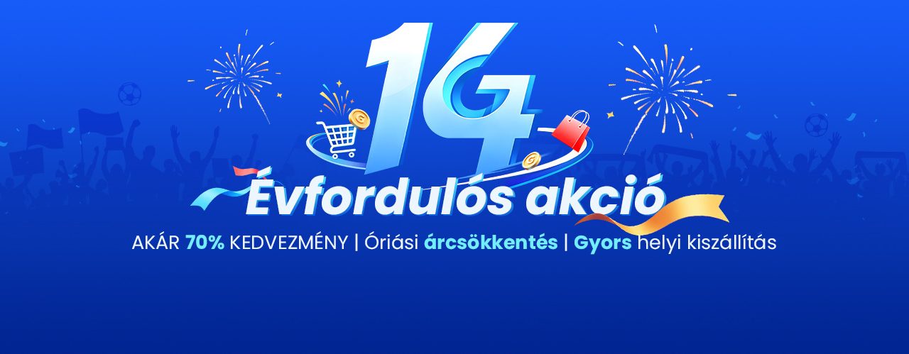 Geekbuying 14. évfordulós gigavásár: kuponok és 100 milliós nyereményjáték vár