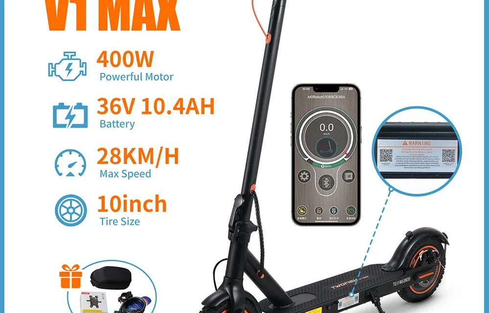 TWOFISH V1 MAX elektromos roller teszt: Okos mobilitás a városi dzsungelben
