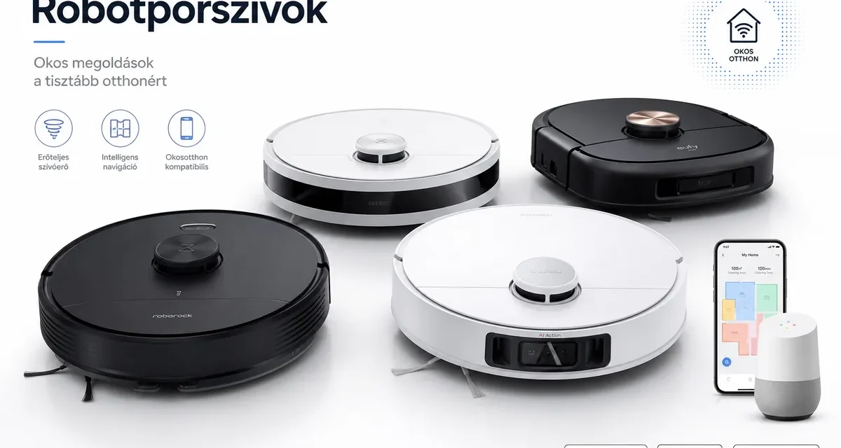 A legjobb robotporszívók 2026-ban: Top 5 modell a tesztváros szerint