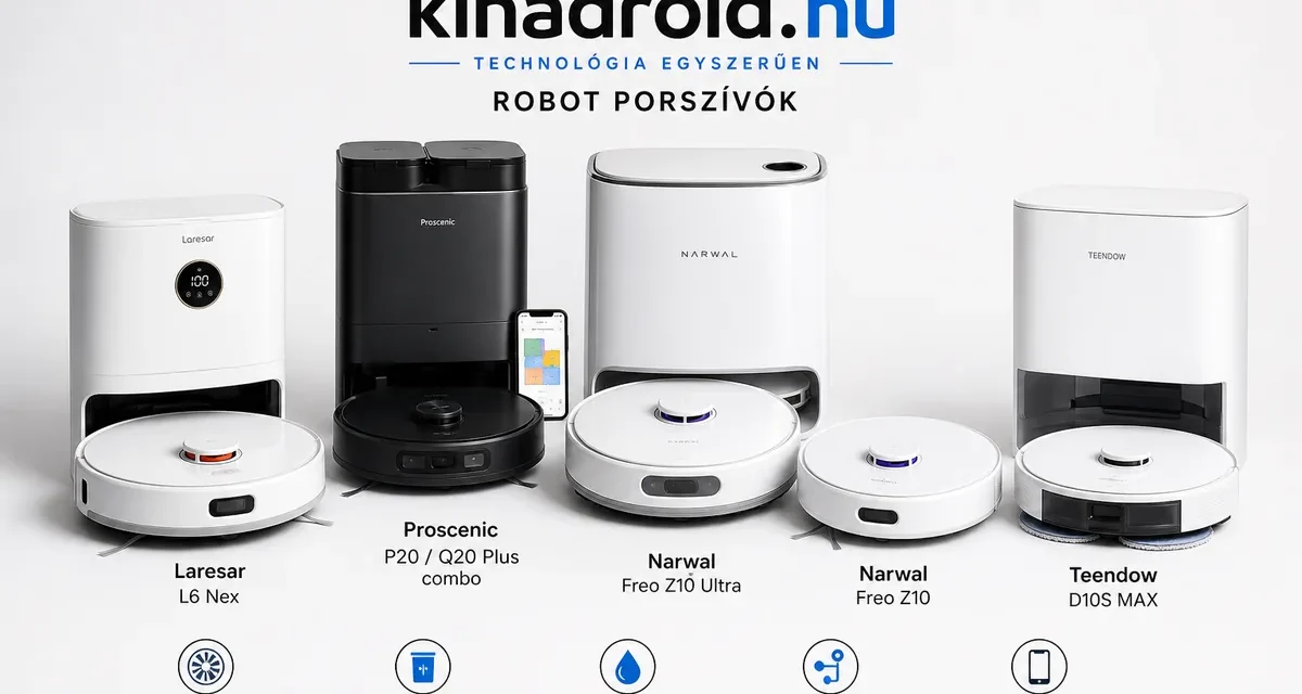 A legjobb robotporszívók 2026-ra: Top 5 modell a tesztvárosban