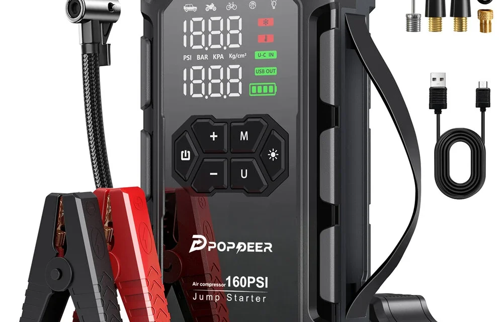 POPDEER PD-JA66 indítókészlet és légkompresszor tesztje