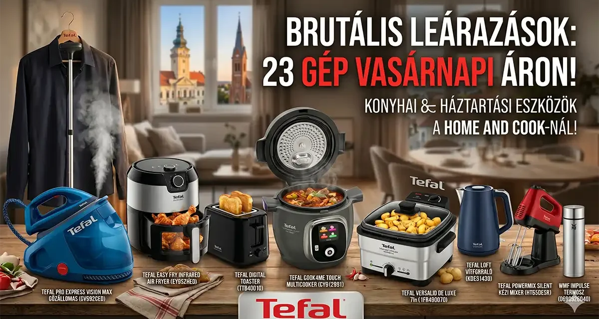 29 Tefal konyhai és háztartási gép kuponnal, magyar raktárról