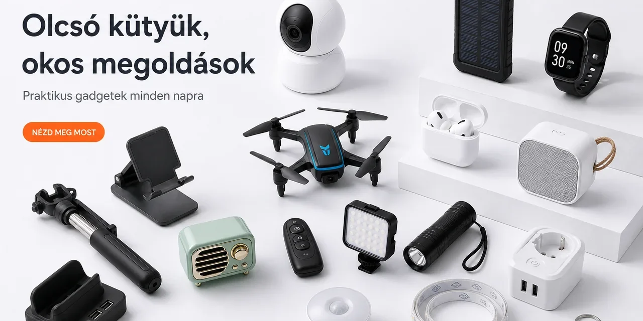 Banggood újdonságok 5000 Ft alatt: 30+3 termék a tesztvárosban