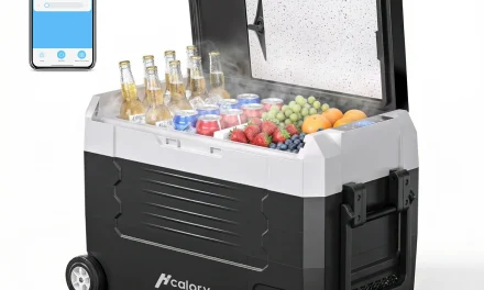 Hcalory D35M+ autós hűtő: Kétzónás kompresszoros hűtő kerekekkel, verhetetlen áron a Tesztvároson!