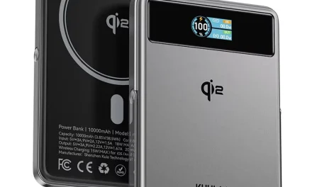 KUULAA KL-YD92 10000mAh mágneses power bank okos kijelzővel