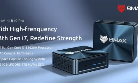 A BMAX B10 Pro mini PC Intel i7-13620H CPU-val a tesztvárosban