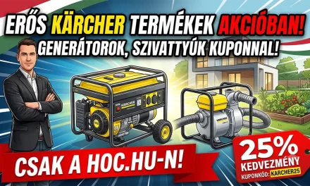 Kärcher akciók a tesztvároson hordozható generátorok és professzionális vízszivattyúk