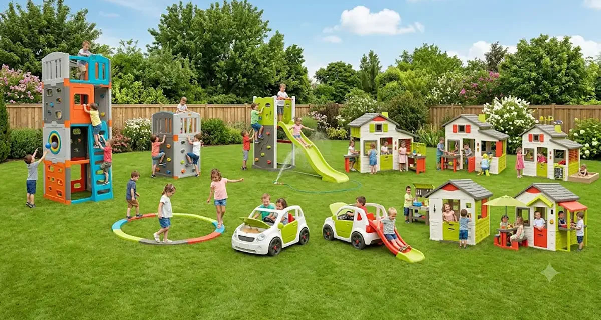 Smoby Nature: Kerti mászókák és játékházak a nyári szórakozáshoz