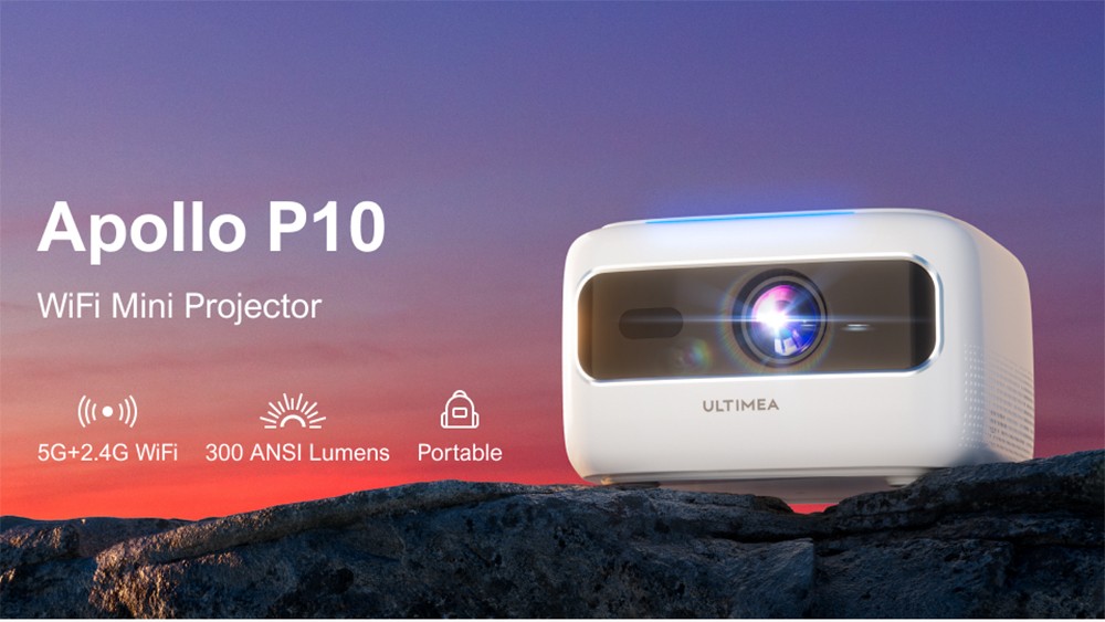 Ultimea Apollo P10 Hordozható projektor egyszerű beüzemeléssel