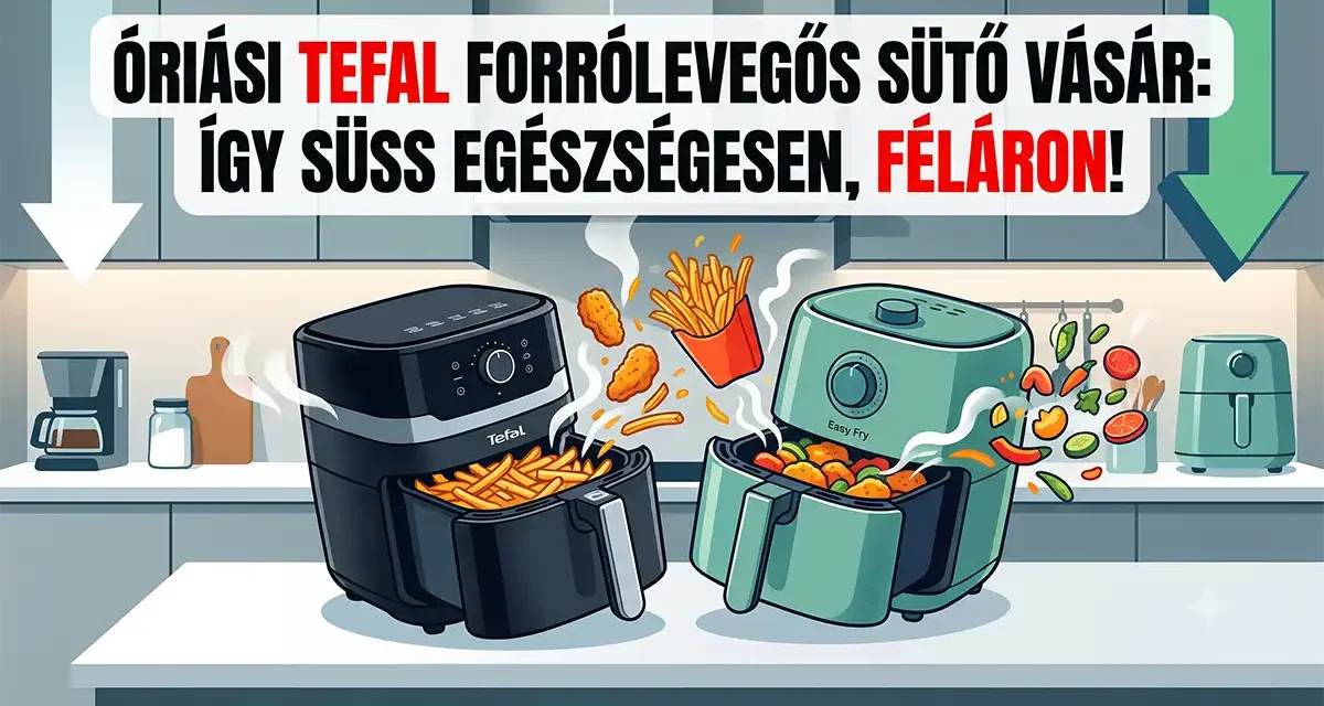 Tefal airfryerek: a legszínesebb, a legcsendesebb, a legkeskenyebb és a legalacsonyabb modellek a tesztvárosban