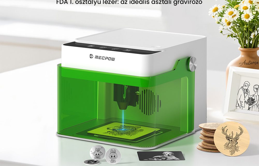 Mecpow M1 FDA 1. osztályú 5W lézergravírozó precízió és biztonság a tesztvárosban