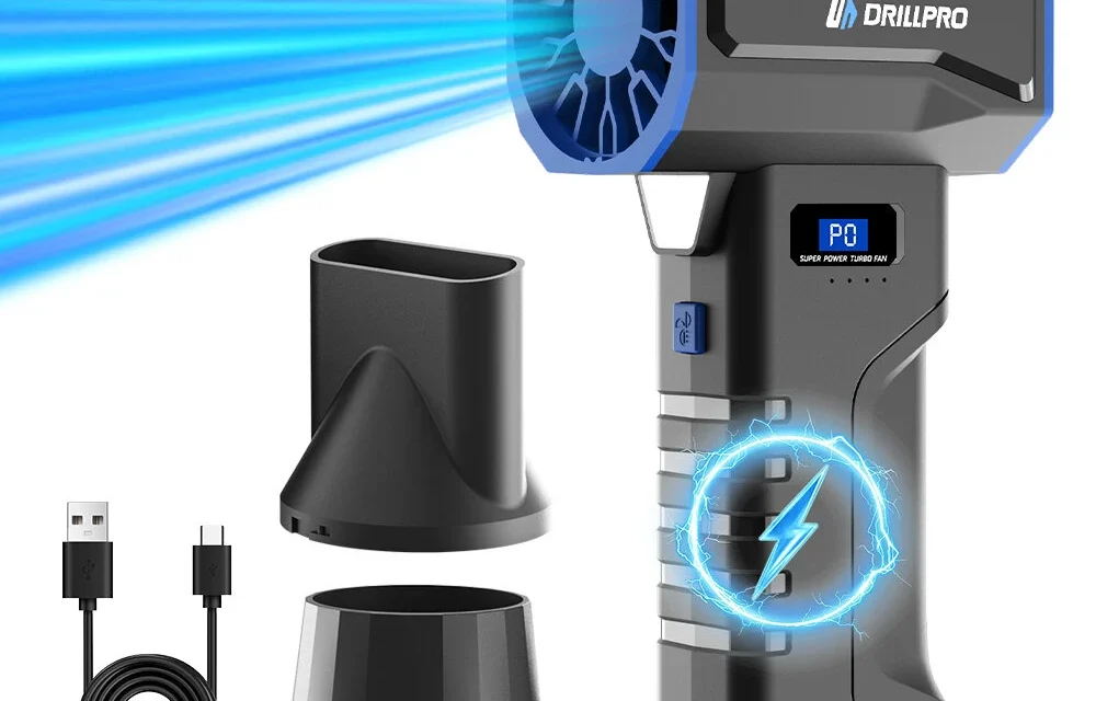 Drillpro V8 Turbo Ventilátor 60 000 RPM és 1200 g szélnyomás