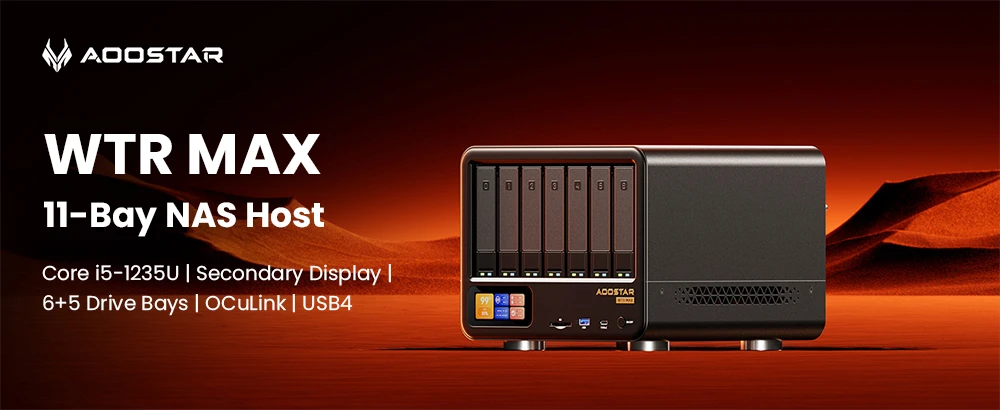 AOOSTAR WTR MAX NAS mini PC Adattárolás és teljesítmény egyetlen eszközben