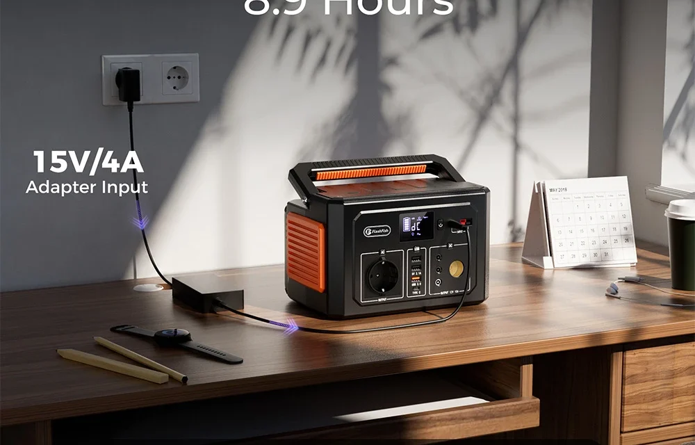Flashfish K53 hordozható erőmű 400Wh kapacitás és 400W AC kimenet elemzése áttekintés