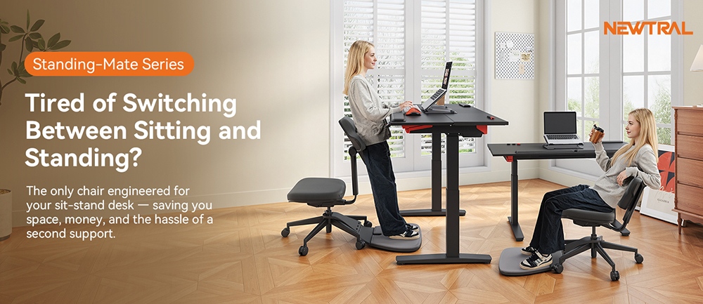 NEWTRAL MT M ergonomikus álló íróasztal szék és ACGAM JSD5 A1 02 asztal ajanlo