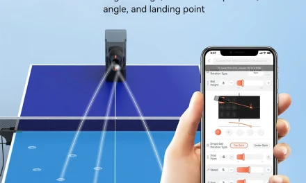 A PONGBOT Nova S Pro pingpong robot otthoni edződ a tesztvárosban