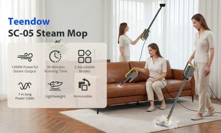Teendow SC 05 gőztisztító 1300W os teljesítmény a padlótisztítás új generációjához