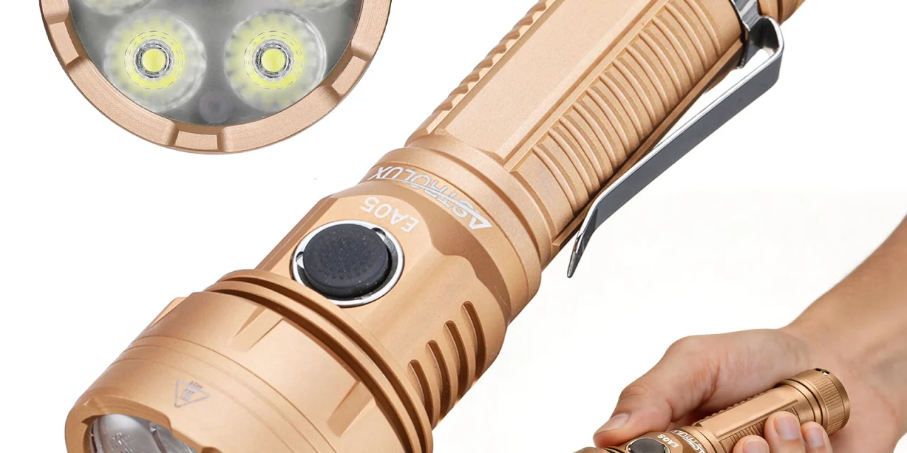 Astrolux EA05 6200 lumenes EDC lámpa 586 méteres fénysugárral