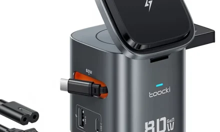 Toocki MX CD155 80W 6 az 1 ben GaN asztali töltőállomás