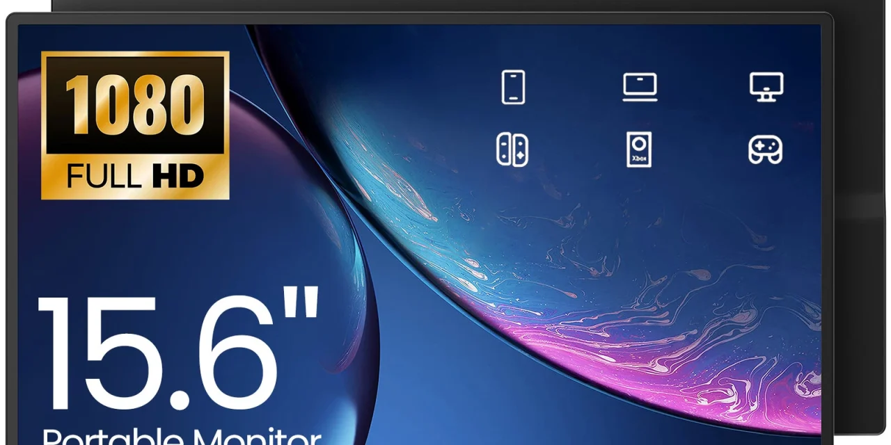 MESWAO 15 6 hüvelykes 1080P IPS hordozható monitor mobil iroda és játékközpont egyben