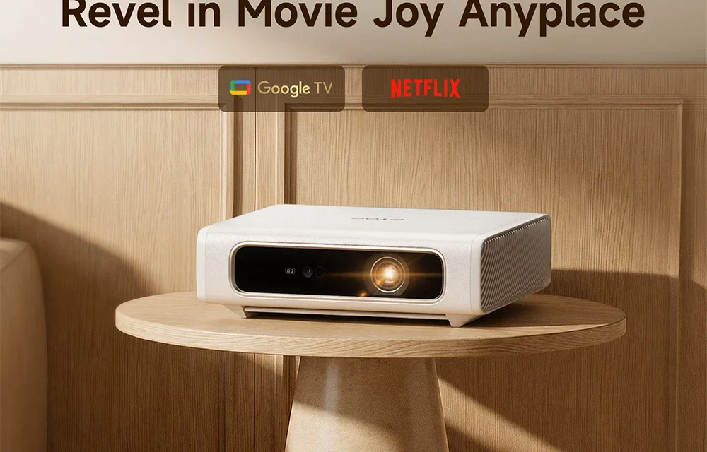 ETOE Dolphin 2 lézerprojektor 1080P Google TV és 800 ANSI lumen 2 órás akkuval