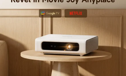 ETOE Dolphin 2 lézerprojektor 1080P Google TV és 800 ANSI lumen 2 órás akkuval