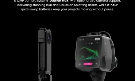 3DMakerpro Raven Max LiDAR szkenner 100m hatótáv 12MP kamera 4K színek