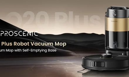 Proscenic Q20 Plus robotporszívó 10000Pa szívóerővel és automata ürítéssel a tesztpadon