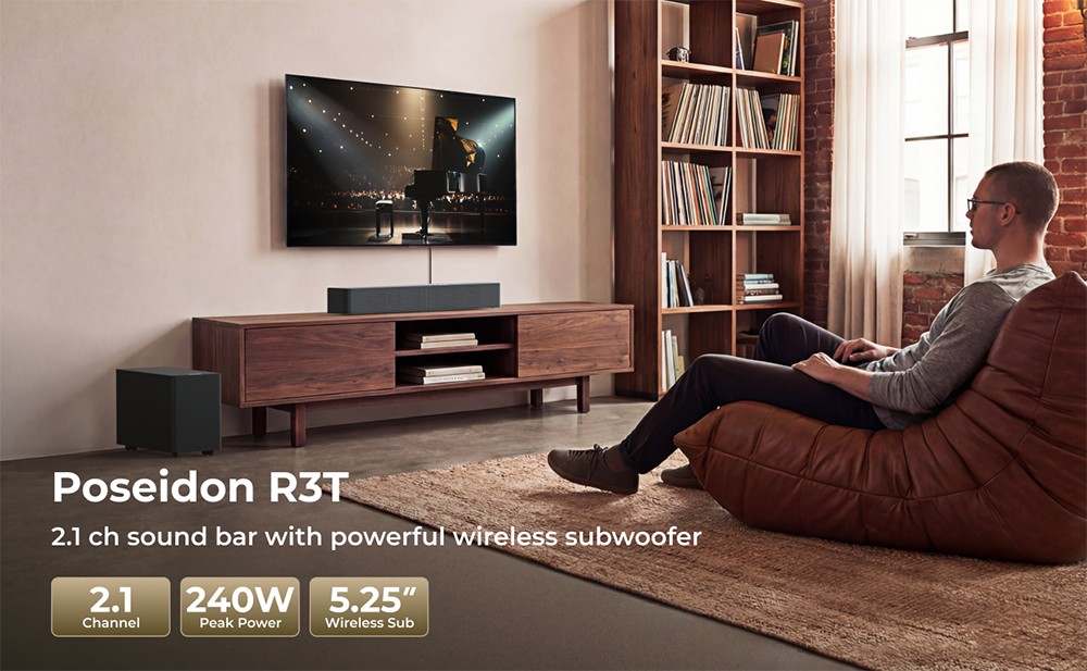 ULTEA Poseidon R3T 2.1ch Soundbar mélynyomó 240W app Bluetooth 6.0