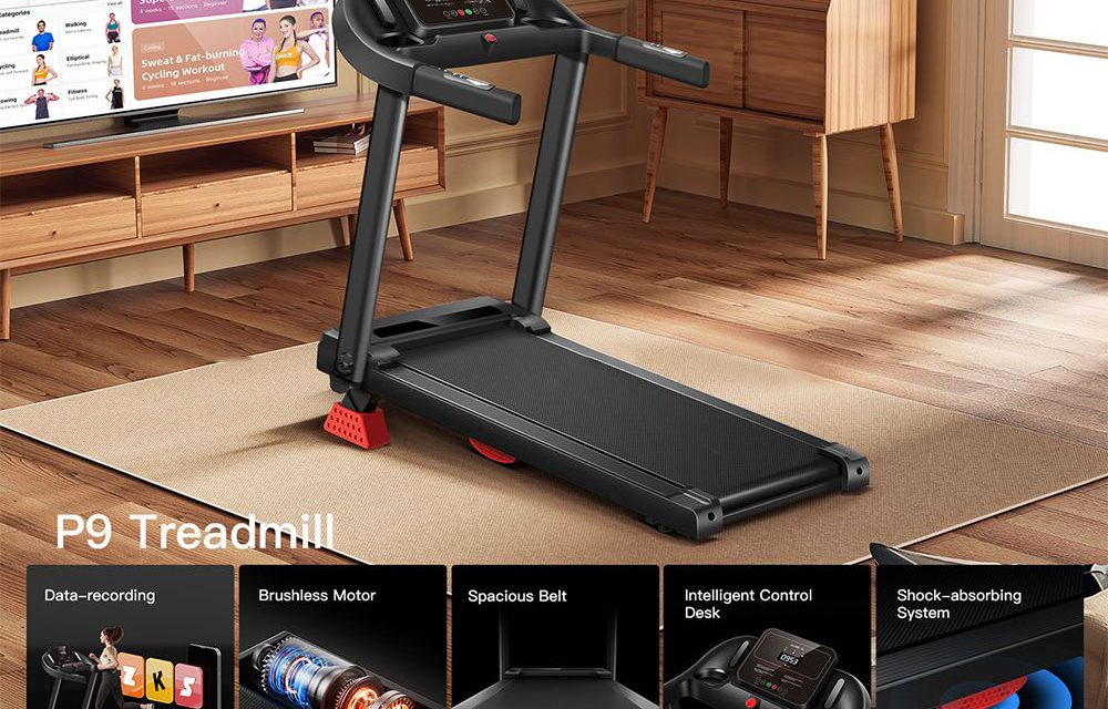 ROBORE P9 hajtható futópad pulzusmérővel sup 200 kg teherbírás röviden