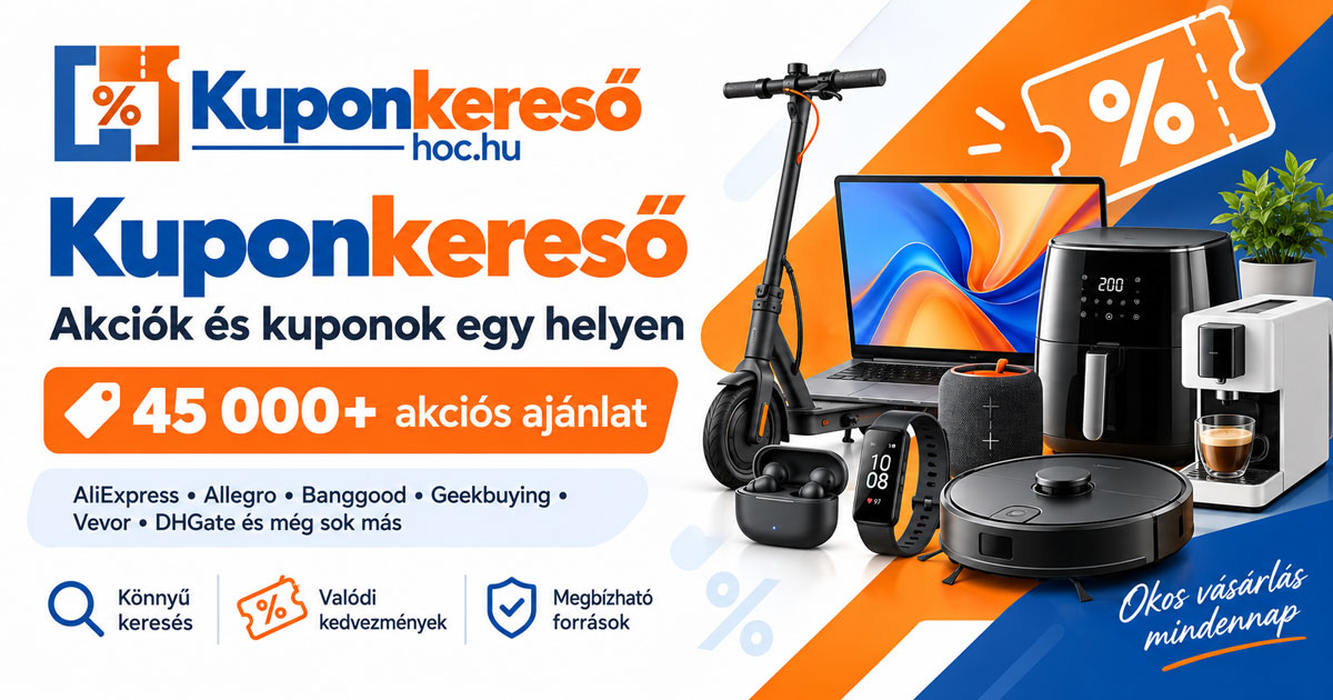A HOC Kuponkereső frissítései spórolj még többet!
