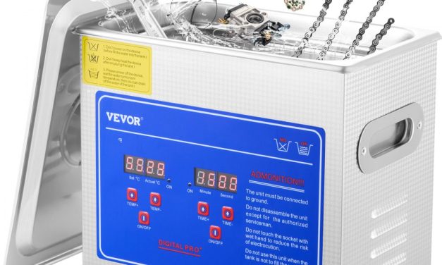 VEVOR 3 literes ultrahangos tisztító: 40 kHz, fűtött tartály